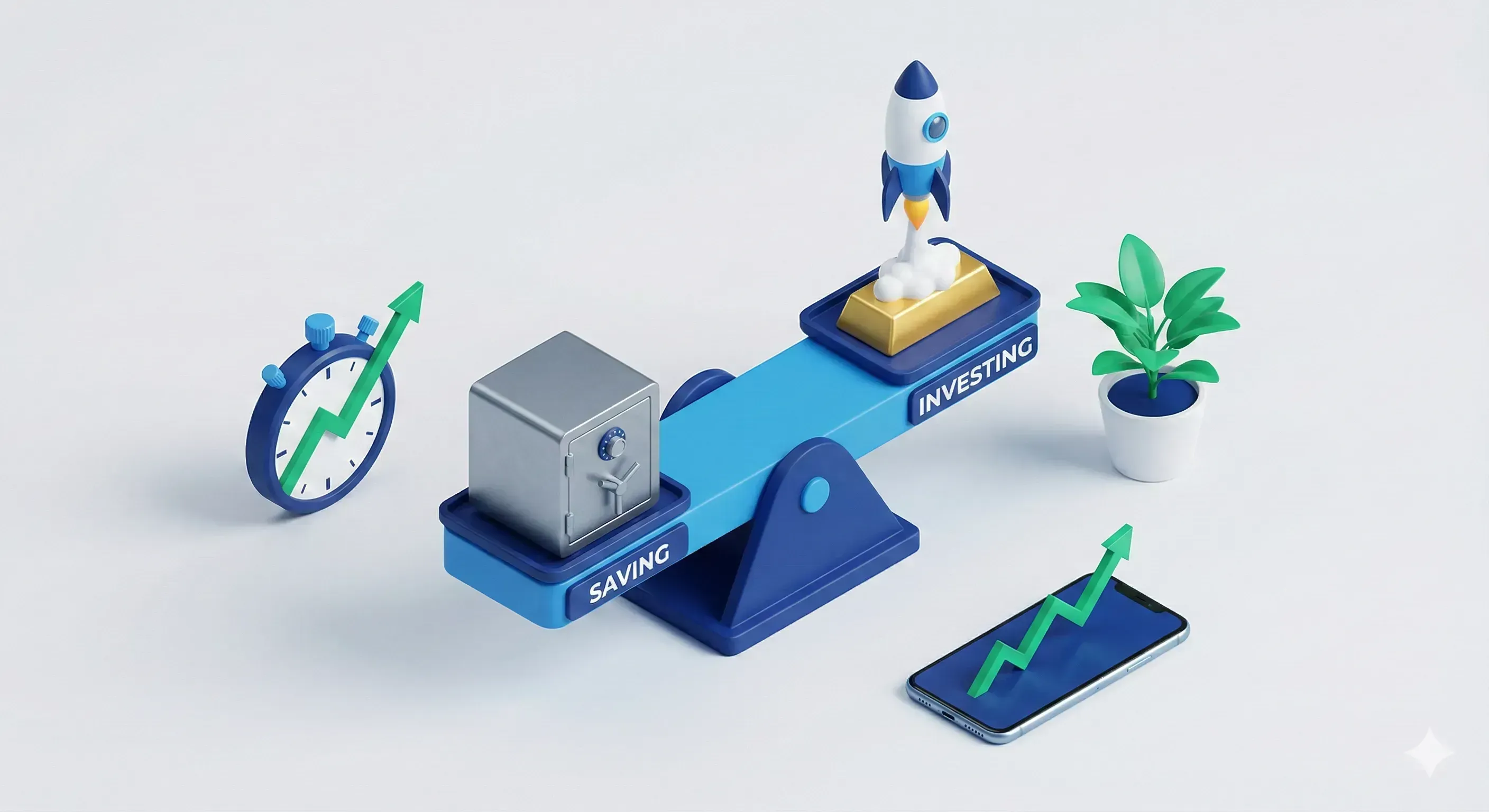 Sparen vs. Investieren: Wann Sie den nächsten Schritt wagen sollten