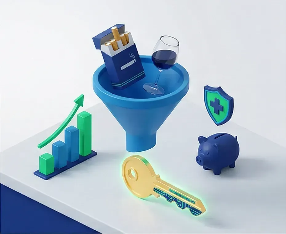 Der Einfluss von Lastern auf Ihr Sparen : Tabak, Alkohol und Wetten