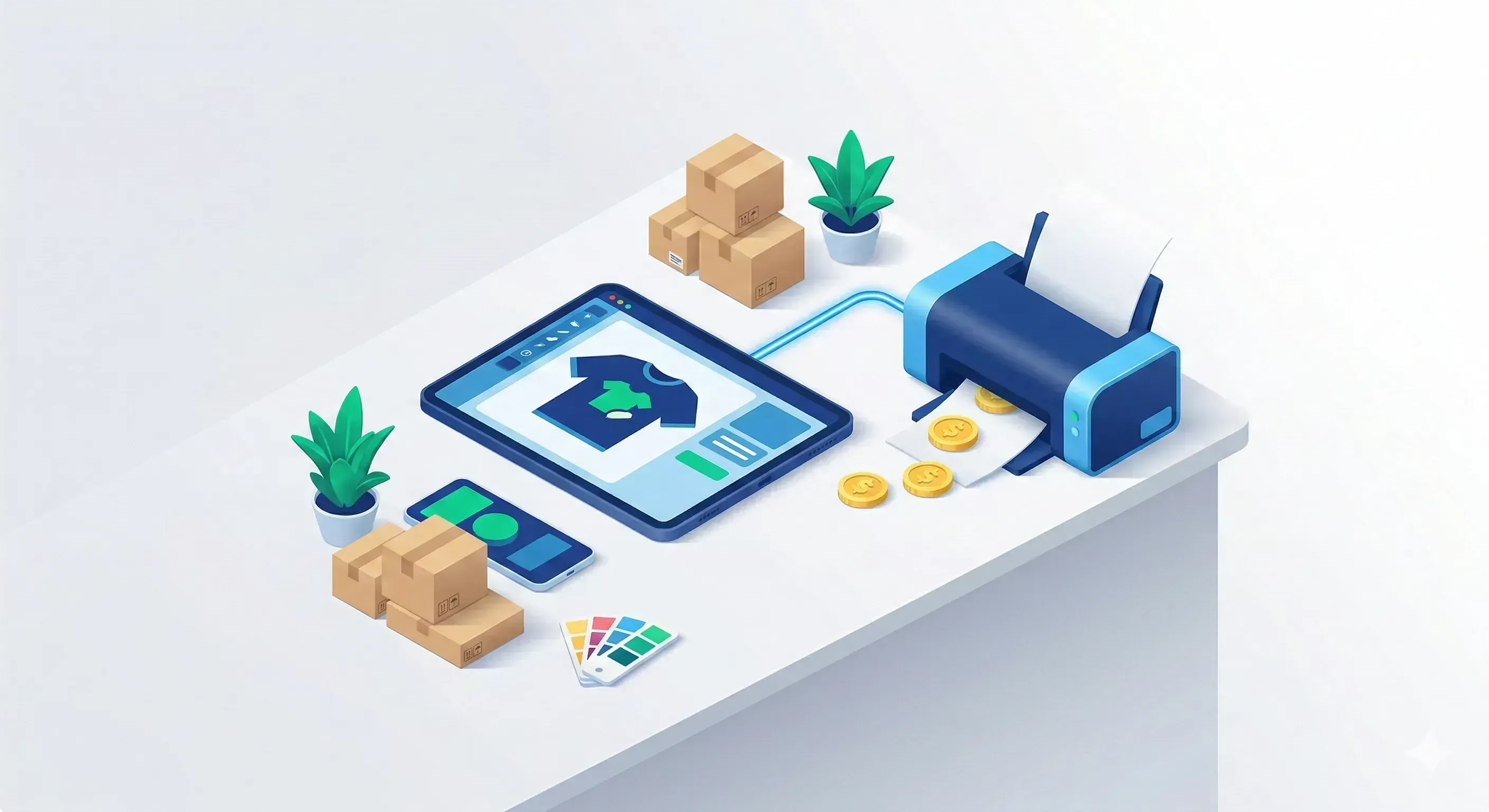 Das Print-on-Demand Geschäft : Designen ohne Lagerrisiko